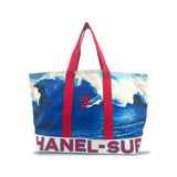 Vintage Chanel Surf Tote Bag