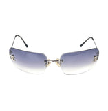 Vintage Chanel Diamanté Rimless Sunglasses