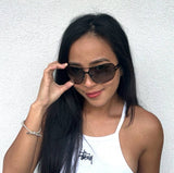 Vintage Black Chanel Spellout Sunglasses