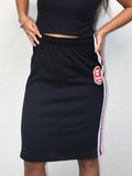 A Bathing Ape Black Midi Skirt (S)