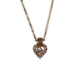 Vintage Gold Christian Dior Heart Necklace