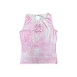 Vintage Pink Chanel CC Tank Top