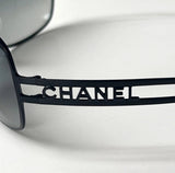 Vintage Black Chanel Spellout Sunglasses