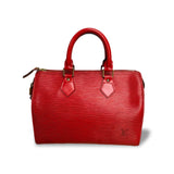 Vintage Red Louis Vuitton Speedy 25