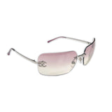 Vintage Pink Chanel CC Diamanté Sunglasses