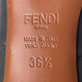 Fendi Leather Zucca Booties