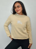 Vintage Beige Burberry Crest Jumper