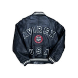 Vintage Black Avirex Leather Jacket (S)