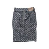 Vintage Grey Louis Vuitton Monogram Skirt