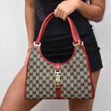 Vintage Grey Gucci Jackie Shoulder Bag