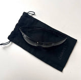 Vintage Black Chanel Spellout Sunglasses