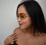 Vintage Gold Chanel CC Diamanté Sunglasses