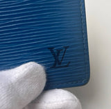 Vintage Blue Louis Vuitton Epi Card Holder