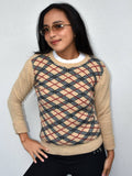 Vintage Burberry Nova Check Sweater