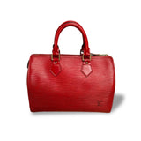 Vintage Red Louis Vuitton Speedy 25