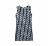 Vintage Fendi Zucca Terry Dress Grey