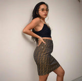 Vintage Fendi Zucca Skirt