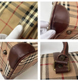 Vintage Burberry Nova Check Holdall With Shoulder Strap