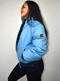 Vintage Baby Blue Moncler Reversible Puffer Jacket