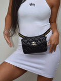 Vintage Chanel Turnlock Matelassé Waist Bag