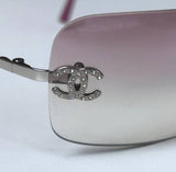 Vintage Pink Chanel CC Diamanté Sunglasses