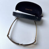 Vintage Gold Gucci Monogram Sunglasses