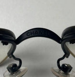 Vintage Grey Chanel CC Diamanté Sunglasses