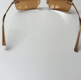 Vintage Gold Chanel CC Diamanté Sunglasses