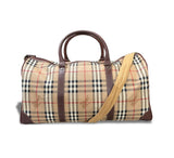 Vintage Burberry Nova Check Holdall With Shoulder Strap