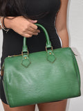 Vintage Green Louis Vuitton Speedy 25