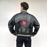 Vintage Black Avirex Leather Jacket (S)