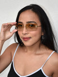 Vintage Gold Chanel CC Diamanté Sunglasses