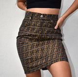 Vintage Fendi Zucca Skirt