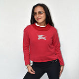 Vintage Red Burberry Crest Jumper